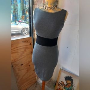 Dress Slick Grey 🩶w/ Black 🖤Waistline Neck Lower in the back😍